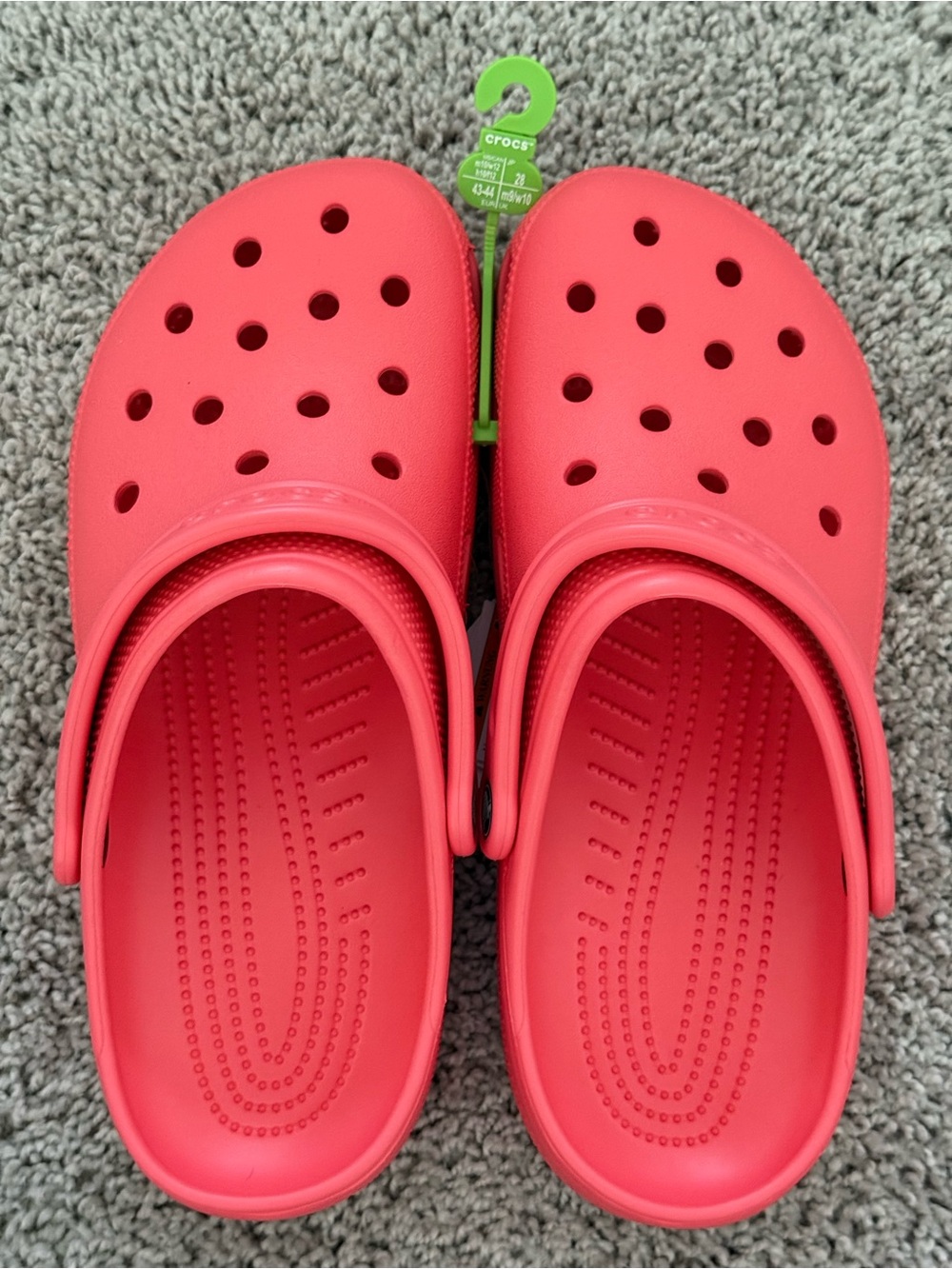 NWT - Classic Crocs “Neon Watermelon” Pink M10/W12